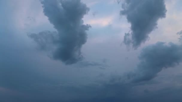 Dramatische Tijdspanne Van Donkere Wolken — Stockvideo