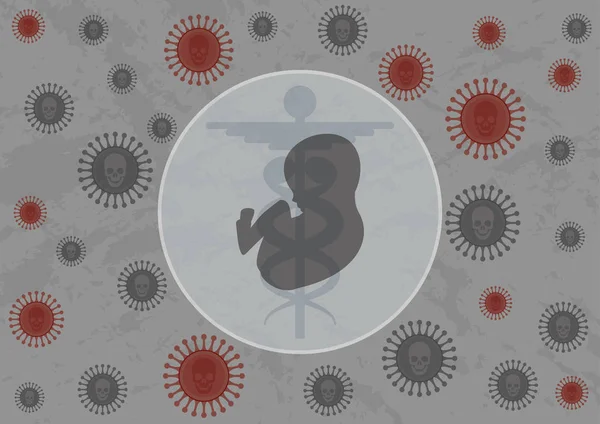 Vacuna Que Protege Niño Una Infección Mortal Vacuna Que Protege — Archivo Imágenes Vectoriales