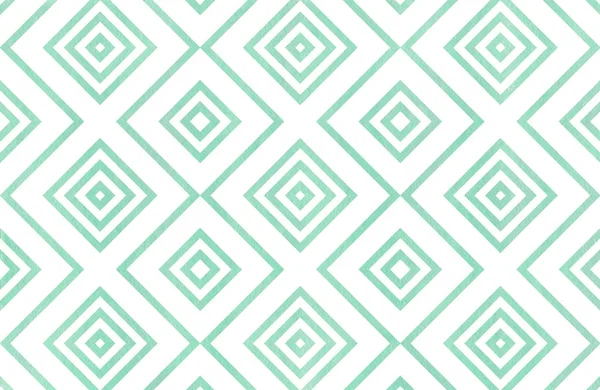 Akvarelu Geometrický Vzor Safírová Modrá Barva Pro Módní Textil Tkaniny — Stock fotografie
