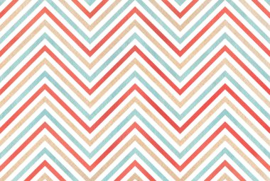 Suluboya kırmızı, mavi ve bej çizgili arka plan, chevron