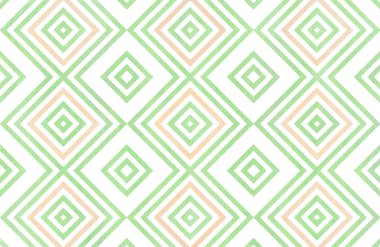 Naneli yeşil ve bej renk suluboya geometrik desen. Moda Tekstil, kumaş, arka planlar için.