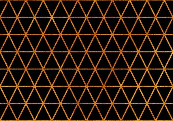 Patrón Triángulo Pintado Oro Textura Dorada Brillante Pintura Dorada — Foto de Stock