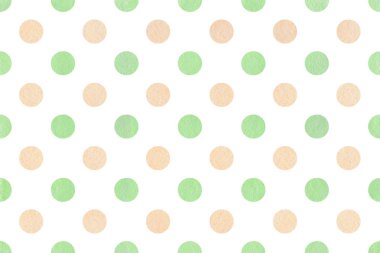 Suluboya nane yeşil ve bej polka dot arka plan. Noktalı scrapbooks, düğün, parti ya da bebek duş davetiyeler desen.