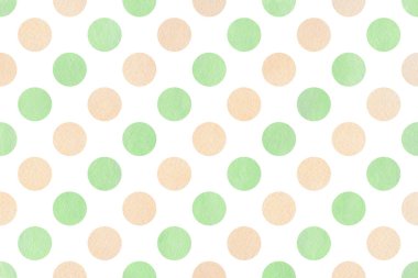 Suluboya nane yeşil ve bej polka dot arka plan. Noktalı scrapbooks, düğün, parti ya da bebek duş davetiyeler desen.