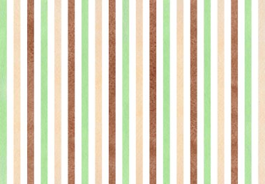 Suluboya nane, kahverengi ve bej çizgili arka plan.