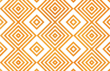 Turuncu renk suluboya geometrik desen. Moda Tekstil, kumaş, arka planlar için.