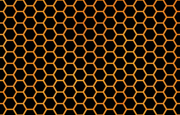 Vzorek Akvarel Oranžové Geometrické Hřeben Návrh Hexagonální Mřížky — Stock fotografie
