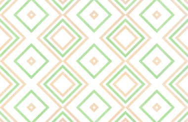 Naneli yeşil ve bej renk suluboya geometrik desen. Moda Tekstil, kumaş, arka planlar için.
