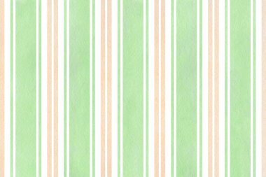 Suluboya nane yeşil ve bej çizgili arka plan.