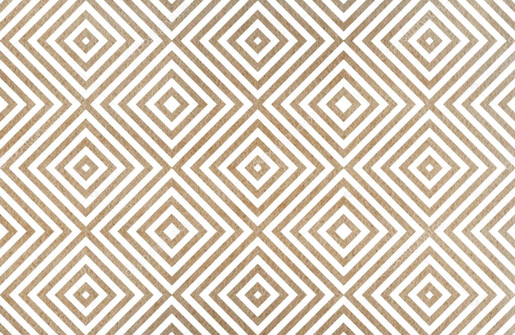 Watercolor geometrical pattern in khaki color. For fashion textile, cloth, backgrounds.