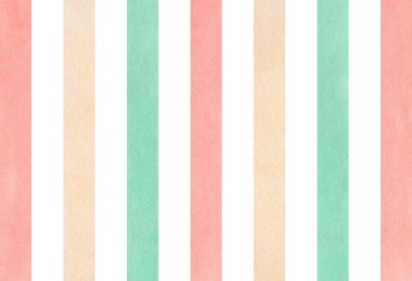 Mavi çizgili arka plan suluboya pembe, bej ve kakao.