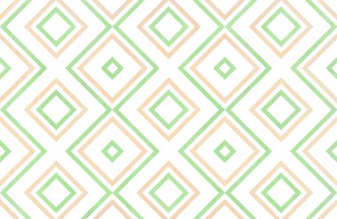 Naneli yeşil ve bej renk suluboya geometrik desen. Moda Tekstil, kumaş, arka planlar için.