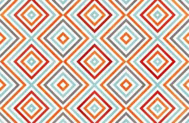 Sulu Boya geometrik desen turuncu, mavi, kırmızı ve gri renkte. Moda tekstil, kumaş, arka planlar için.