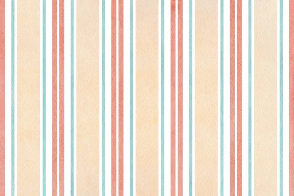 Watercolor Blue Beige Pink Striped Background — Stock Photo, Image