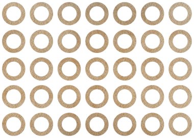 Beyaz zemin üzerine suluboya haki daireler. Sulu Boya geometrik desen.