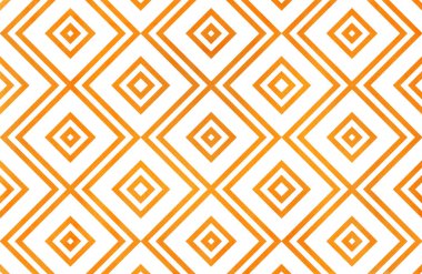 Turuncu renk suluboya geometrik desen. Moda Tekstil, kumaş, arka planlar için.