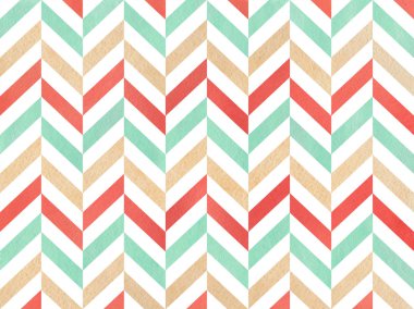 Suluboya deniz mavi, mavi çizgili arka plan bej ve kakao, chevron.