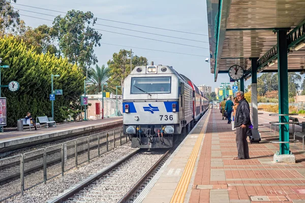 Acre Izrael November 2016 Vonat Acre Vasútállomás — Stock Fotó