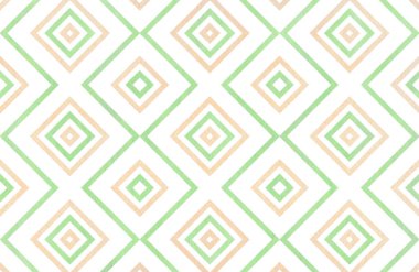 Naneli yeşil ve bej renk suluboya geometrik desen. Moda Tekstil, kumaş, arka planlar için.