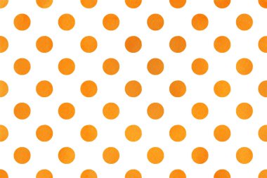 Sulu Boya turuncu polka dot arka plan. Noktalı scrapbooks, düğün, parti ya da bebek duş davetiyeler desen.