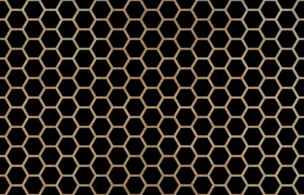 Patrón Peine Geométrico Caqui Acuarela Diseño Rejilla Hexagonal — Foto de Stock