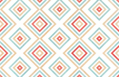 Sulu Boya geometrik desen.