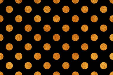 Altın boyalı polka dot arka plan.