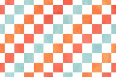 Suluboya Kare Deseni.