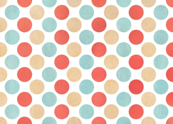 Watercolor polka dot background. — Stock Photo, Image