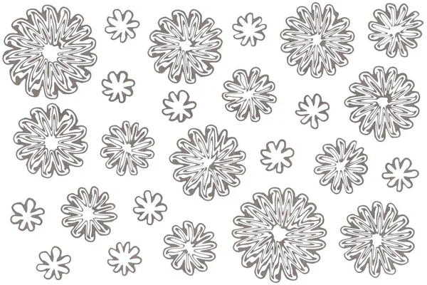 Acuarela flores abstractas sobre fondo blanco — Foto de Stock