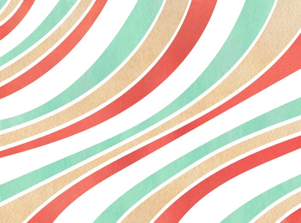 Watercolor striped background. — Stock Photo, Image