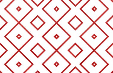 Kırmızı renklerde geometrik desen.