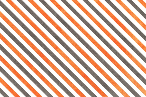 Акварель помаранчевий і сірий смугастий фон . — стокове фото