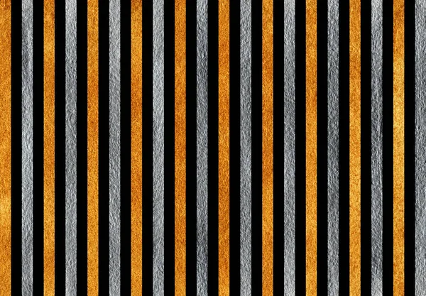 Golden and silver painted striped background. — Stock Photo, Image