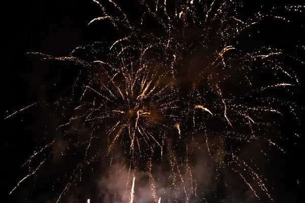 Feuerwerk in tivoli, Kopenhagen — Stockfoto