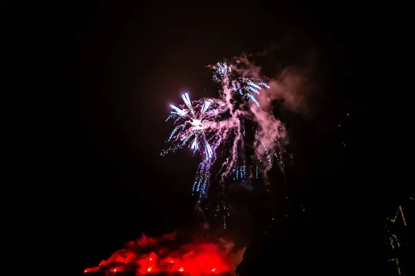 Fuochi d'artificio a Tivoli, Copenaghen — Foto Stock