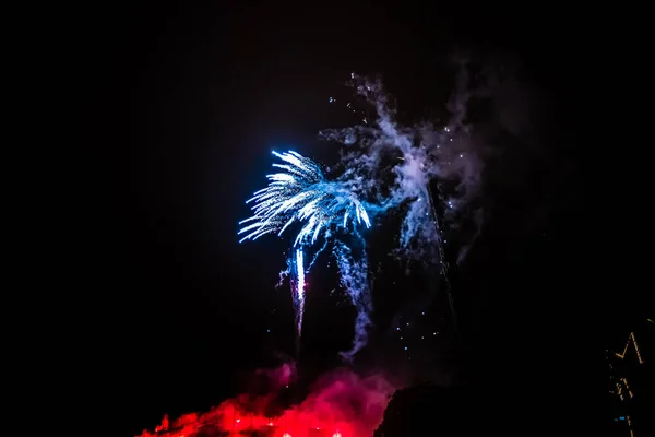 Fuochi d'artificio a Tivoli, Copenaghen — Foto Stock