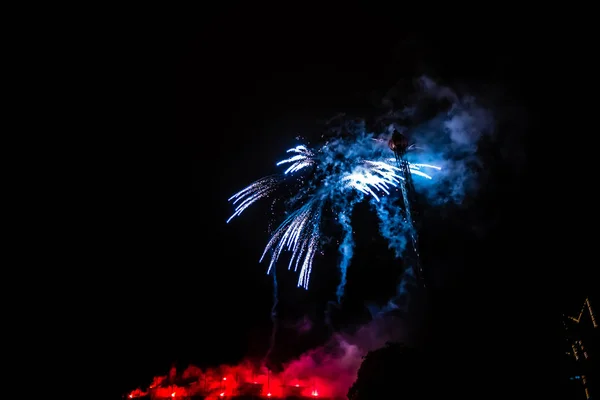 Fuochi d'artificio a Tivoli, Copenaghen — Foto Stock