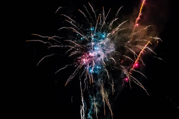 Vuurwerk in Tivoli, Kopenhagen — Stockfoto