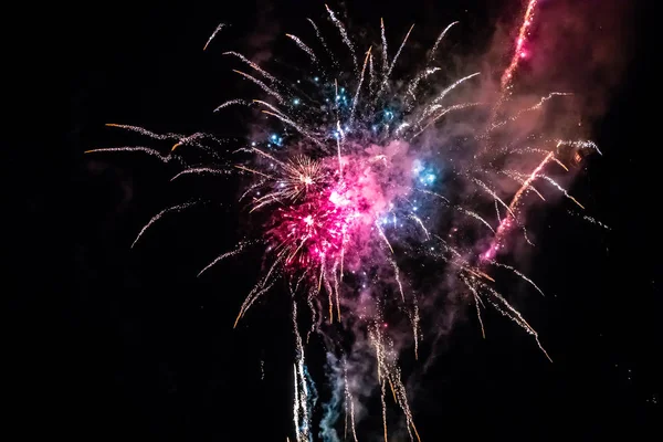 Fuochi d'artificio a Tivoli, Copenaghen — Foto Stock