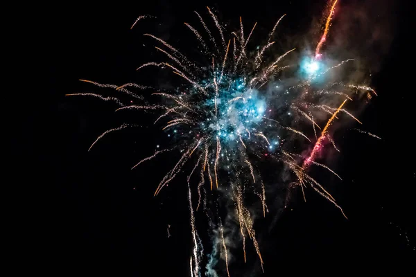 Vuurwerk in Tivoli, Kopenhagen — Stockfoto