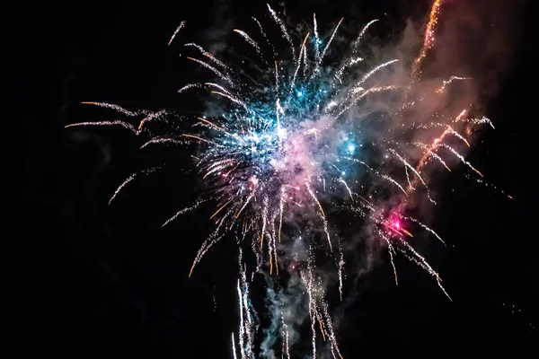 Fuochi d'artificio a Tivoli, Copenaghen — Foto Stock