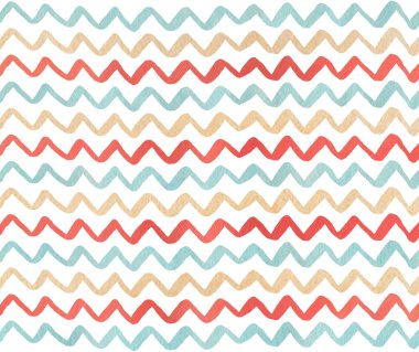 Sulu Boya çizgili arka plan, chevron.