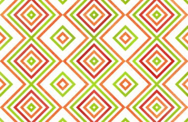 Sulu Boya geometrik desen.