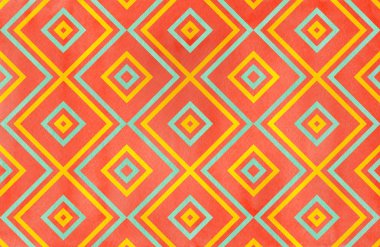 Sulu Boya geometrik desen.