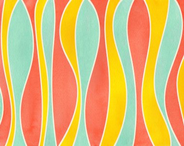 Suluboya Çizgili Arkaplan.