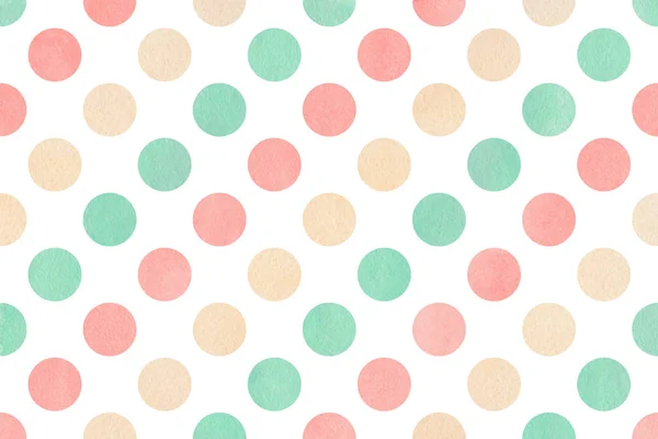 Aquarel polka dot achtergrond. — Stockfoto