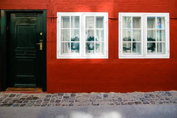 Exteriör arkitektur. Byggnadens fasad i Köpenhamn — Stockfoto