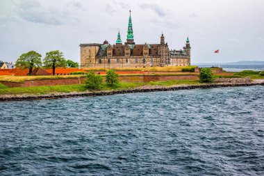 Elsinore Kronborg Kalesi Sahil görünümü, Danimarka