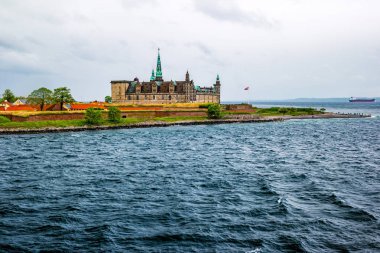 Elsinore Kronborg Kalesi Sahil görünümü, Danimarka